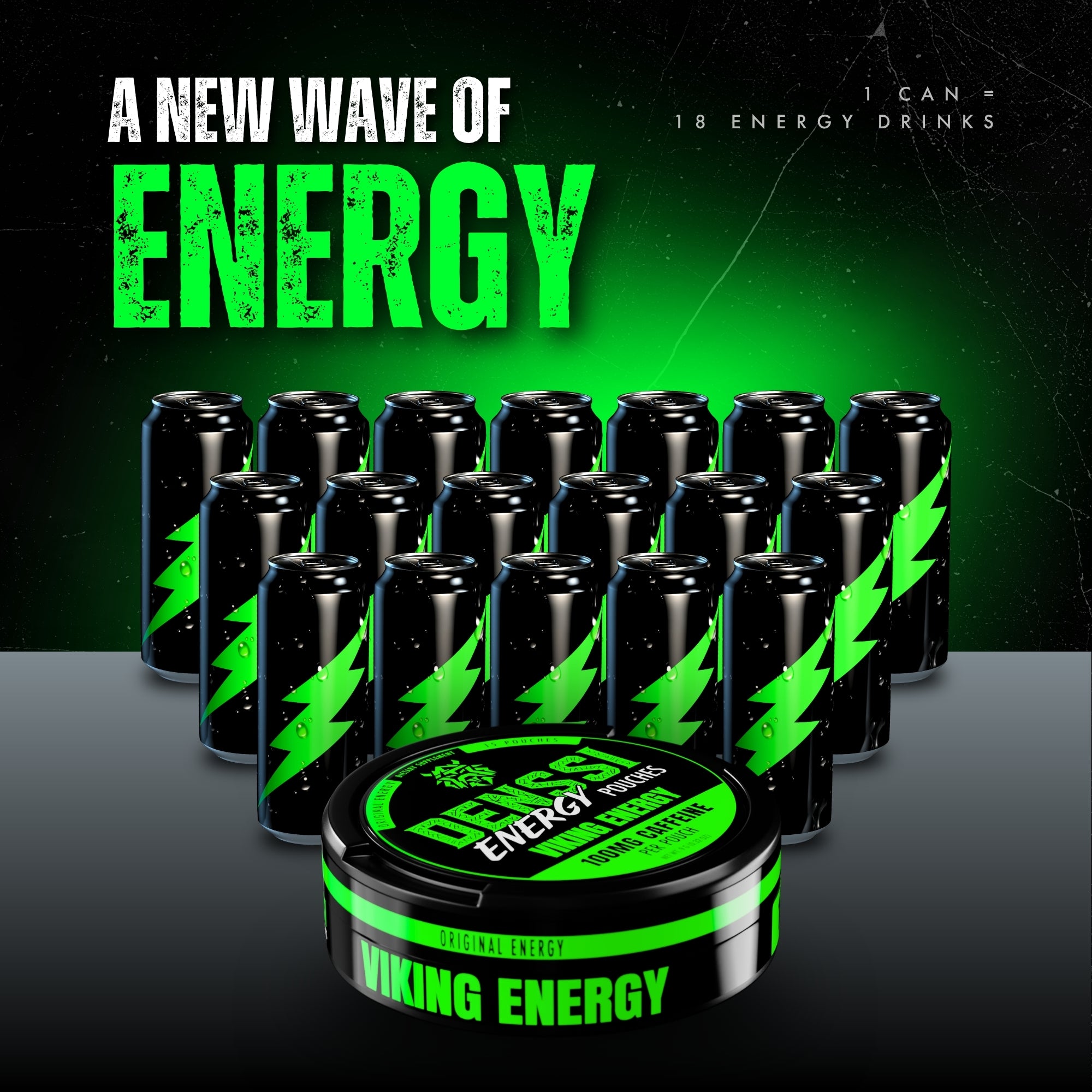 Viking Energy Caffeine Pouch - 100mg: Enhance Your Energy Levels