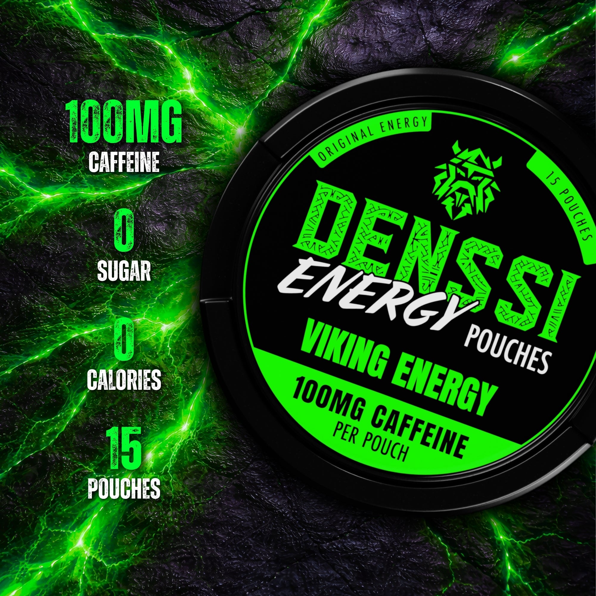 Viking Energy Caffeine Pouch - 100mg: Enhance Your Energy Levels